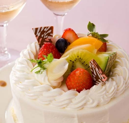 【記念日・誕生日】お祝会席＆個室食＆ケーキ＆ワインでお祝い♪≪海ゆぅ庭で過ごす特別な１日≫◆2食付き